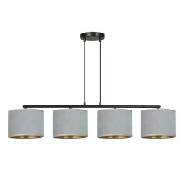   EMIBIG HILDE 4 BL GRAY Fekete Beltéri Függőlámpa E27 IP20 EB-1050-4