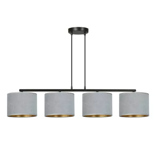 EMIBIG HILDE 4 BL GRAY Fekete Beltéri Függőlámpa E27 IP20 EB-1050-4