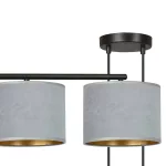 EMIBIG HILDE 4 BL GRAY Fekete Beltéri Függőlámpa E27 IP20 EB-1050-4
