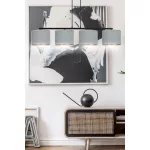EMIBIG HILDE 4 BL GRAY Fekete Beltéri Függőlámpa E27 IP20 EB-1050-4