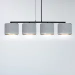 EMIBIG HILDE 4 BL GRAY Fekete Beltéri Függőlámpa E27 IP20 EB-1050-4