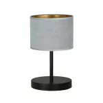 EMIBIG HILDE LN1 BL GRAY Fekete Beltéri Asztali lámpa E27 IP20 EB-1050-LN1