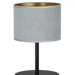 EMIBIG HILDE LN1 BL GRAY Fekete Beltéri Asztali lámpa E27 IP20 EB-1050-LN1