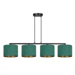 EMIBIG HILDE 4 BL GREEN Fekete Beltéri Függőlámpa E27 IP20 EB-1051-4