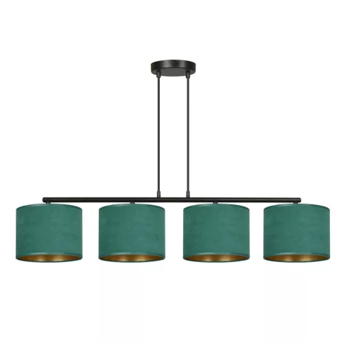 EMIBIG HILDE 4 BL GREEN Fekete Beltéri Függőlámpa E27 IP20 EB-1051-4