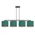 EMIBIG HILDE 4 BL GREEN Fekete Beltéri Függőlámpa E27 IP20 EB-1051-4