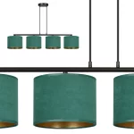 EMIBIG HILDE 4 BL GREEN Fekete Beltéri Függőlámpa E27 IP20 EB-1051-4