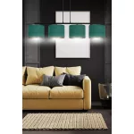 EMIBIG HILDE 4 BL GREEN Fekete Beltéri Függőlámpa E27 IP20 EB-1051-4