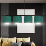 EMIBIG HILDE 4 BL GREEN Fekete Beltéri Függőlámpa E27 IP20 EB-1051-4