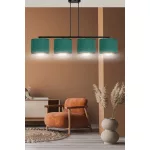 EMIBIG HILDE 4 BL GREEN Fekete Beltéri Függőlámpa E27 IP20 EB-1051-4