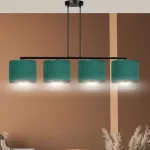 EMIBIG HILDE 4 BL GREEN Fekete Beltéri Függőlámpa E27 IP20 EB-1051-4