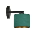 EMIBIG HILDE K1 BL GREEN Fekete Beltéri Fali lámpa E27 IP20 EB-1051-K1