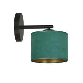   EMIBIG HILDE K1 BL GREEN Fekete Beltéri Fali lámpa E27 IP20 EB-1051-K1