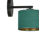 EMIBIG HILDE K1 BL GREEN Fekete Beltéri Fali lámpa E27 IP20 EB-1051-K1