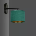 EMIBIG HILDE K1 BL GREEN Fekete Beltéri Fali lámpa E27 IP20 EB-1051-K1