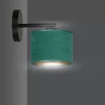 EMIBIG HILDE K1 BL GREEN Fekete Beltéri Fali lámpa E27 IP20 EB-1051-K1