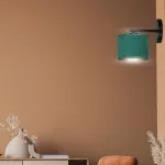 EMIBIG HILDE K1 BL GREEN Fekete Beltéri Fali lámpa E27 IP20 EB-1051-K1