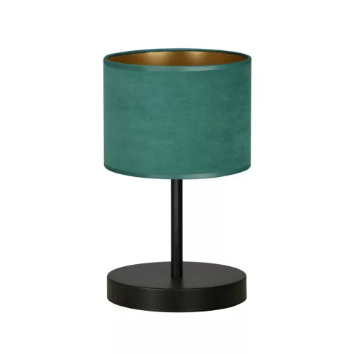 EMIBIG HILDE LN1 BL GREEN Fekete Beltéri Asztali lámpa E27 IP20 EB-1051-LN1