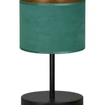EMIBIG HILDE LN1 BL GREEN Fekete Beltéri Asztali lámpa E27 IP20 EB-1051-LN1