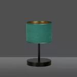 EMIBIG HILDE LN1 BL GREEN Fekete Beltéri Asztali lámpa E27 IP20 EB-1051-LN1
