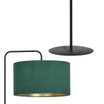 EMIBIG HILDE LP1 BL GREEN Fekete Beltéri Állólámpa E27 IP20 EB-1051-LP1