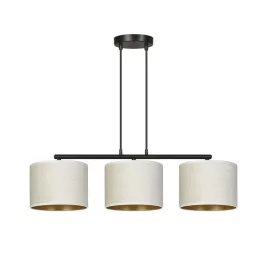   EMIBIG HILDE 3 BL WHITE Fekete Beltéri Függőlámpa E27 IP20 EB-1052-3