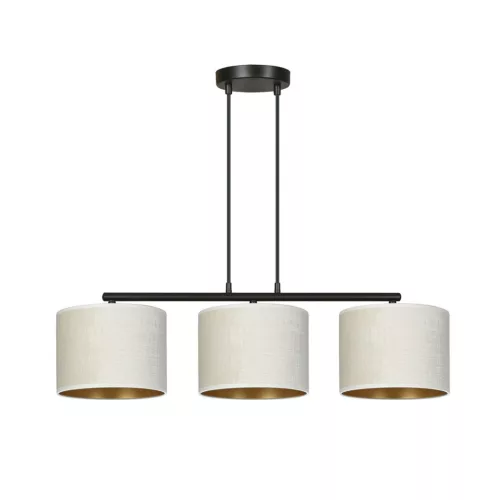 EMIBIG HILDE 3 BL WHITE Fekete Beltéri Függőlámpa E27 IP20 EB-1052-3