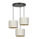 EMIBIG HILDE 3 BL PREMIUM WHITE Fekete Beltéri Függőlámpa E27 IP20 EB-1052-3PREM
