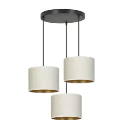   EMIBIG HILDE 3 BL PREMIUM WHITE Fekete Beltéri Függőlámpa E27 IP20 EB-1052-3PREM