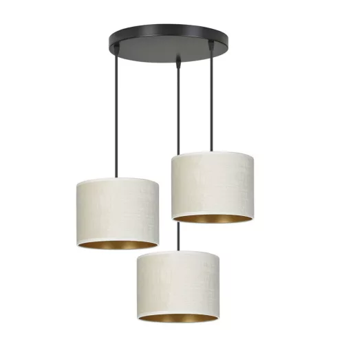 EMIBIG HILDE 3 BL PREMIUM WHITE Fekete Beltéri Függőlámpa E27 IP20 EB-1052-3PREM