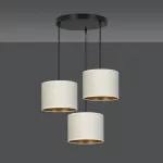 EMIBIG HILDE 3 BL PREMIUM WHITE Fekete Beltéri Függőlámpa E27 IP20 EB-1052-3PREM