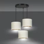 EMIBIG HILDE 3 BL PREMIUM WHITE Fekete Beltéri Függőlámpa E27 IP20 EB-1052-3PREM