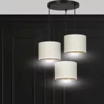 EMIBIG HILDE 3 BL PREMIUM WHITE Fekete Beltéri Függőlámpa E27 IP20 EB-1052-3PREM