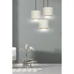 EMIBIG HILDE 3 BL PREMIUM WHITE Fekete Beltéri Függőlámpa E27 IP20 EB-1052-3PREM