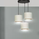 EMIBIG HILDE 3 BL PREMIUM WHITE Fekete Beltéri Függőlámpa E27 IP20 EB-1052-3PREM