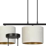 EMIBIG HILDE 3 BL WHITE Fekete Beltéri Függőlámpa E27 IP20 EB-1052-3