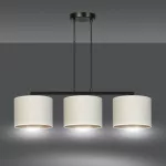 EMIBIG HILDE 3 BL WHITE Fekete Beltéri Függőlámpa E27 IP20 EB-1052-3