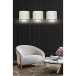EMIBIG HILDE 3 BL WHITE Fekete Beltéri Függőlámpa E27 IP20 EB-1052-3