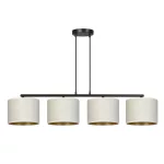 EMIBIG HILDE 4 BL WHITE Fekete Beltéri Függőlámpa E27 IP20 EB-1052-4
