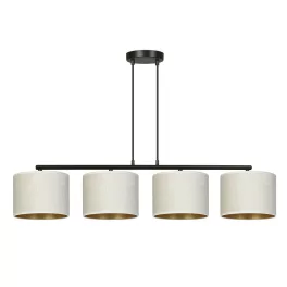   EMIBIG HILDE 4 BL WHITE Fekete Beltéri Függőlámpa E27 IP20 EB-1052-4