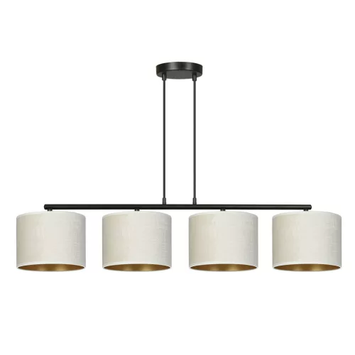 EMIBIG HILDE 4 BL WHITE Fekete Beltéri Függőlámpa E27 IP20 EB-1052-4