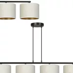 EMIBIG HILDE 4 BL WHITE Fekete Beltéri Függőlámpa E27 IP20 EB-1052-4