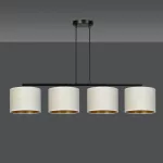 EMIBIG HILDE 4 BL WHITE Fekete Beltéri Függőlámpa E27 IP20 EB-1052-4