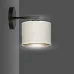 EMIBIG HILDE K1 BL WHITE Fekete Beltéri Fali lámpa E27 IP20 EB-1052-K1