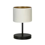 EMIBIG HILDE LN1 BL WHITE Fekete Beltéri Asztali lámpa E27 IP20 EB-1052-LN1