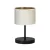 EMIBIG HILDE LN1 BL WHITE Fekete Beltéri Asztali lámpa E27 IP20 EB-1052-LN1