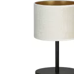 EMIBIG HILDE LN1 BL WHITE Fekete Beltéri Asztali lámpa E27 IP20 EB-1052-LN1