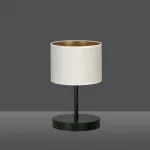 EMIBIG HILDE LN1 BL WHITE Fekete Beltéri Asztali lámpa E27 IP20 EB-1052-LN1