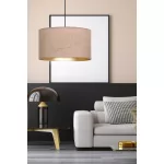 EMIBIG HILDE 1 BL ROSE Fekete Beltéri Függőlámpa E27 IP20 EB-1053-1