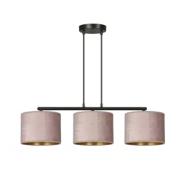   EMIBIG HILDE 3 BL ROSE Fekete Beltéri Függőlámpa E27 IP20 EB-1053-3